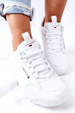 Sportowe Buty Cross Jeans Białe EE2R4133C
