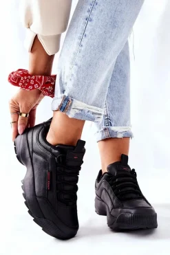 Sportowe Buty Cross Jeans Czarne EE2R4134C