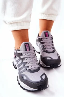 Sportowe Buty Memory Foam Big Star GG274499 Szare