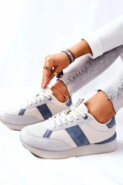 Sportowe Buty Memory Foam Big Star II274397 Szaro-Niebieskie