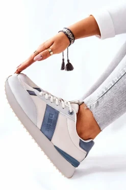 Sportowe Buty Memory Foam Big Star II274397 Szaro-Niebieskie