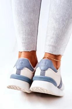 Sportowe Buty Memory Foam Big Star II274397 Szaro-Niebieskie