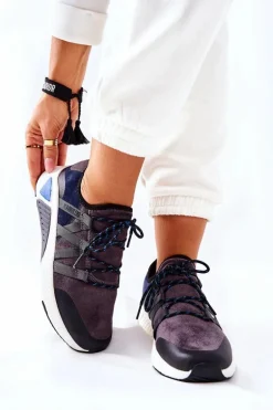 Sportowe Buty Memory Foam Big Star II274309 Granatowe