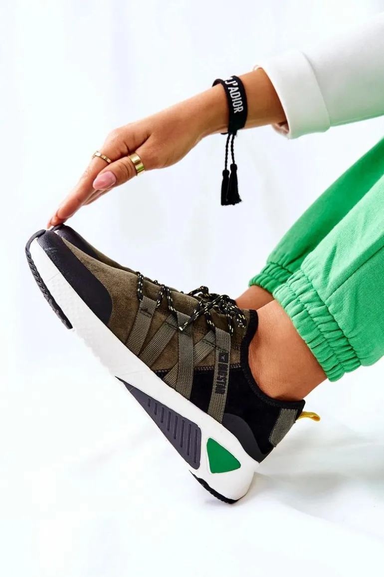 Sportowe Buty Memory Foam Big Star II274308 Khaki