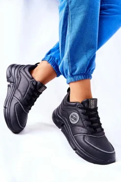 Sportowe Buty Na Platformie Big Star II274313 Czarne
