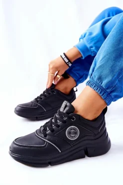 Sportowe Buty Na Platformie Big Star II274313 Czarne