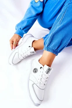 Sportowe Buty Na Platformie Big Star II274314 Białe