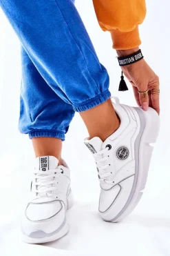 Sportowe Buty Na Platformie Big Star II274314 Białe