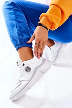 Sportowe Buty Na Platformie Big Star II274314 Białe