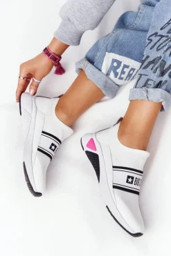 Sportowe Buty Slip-On Memory Foam Big Star HH274538 Białe