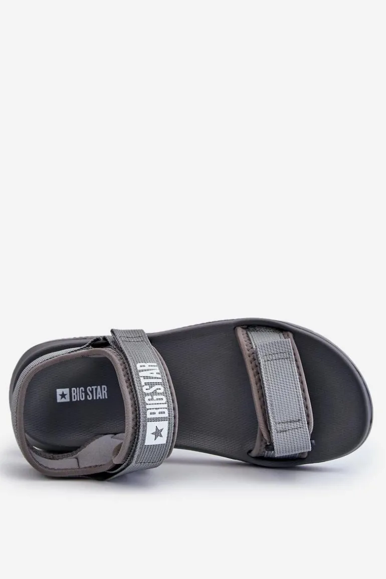 Sportowe Męskie Sandały Big Star HH174843 Szare