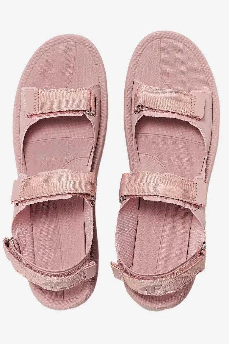 Sportowe Sandały Damskie 4FRSS24FSANF057-56S Pudrowy Róż