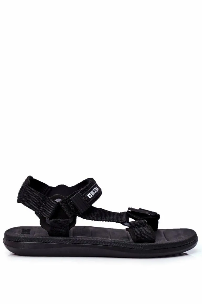 Sportowe Sandały Męskie Czarne Big Star FF174499