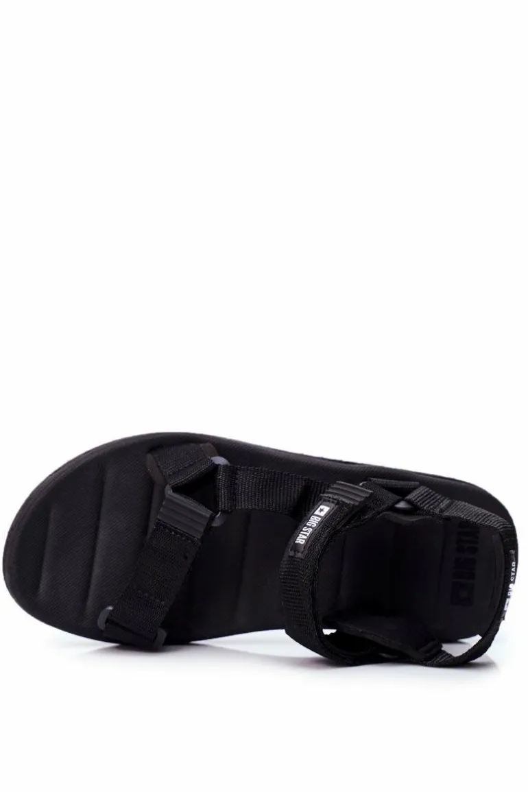 Sportowe Sandały Męskie Czarne Big Star FF174499