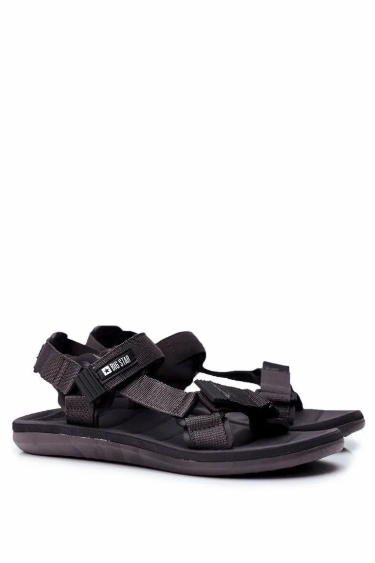 Sportowe Sandały Męskie Szare Big Star FF174501