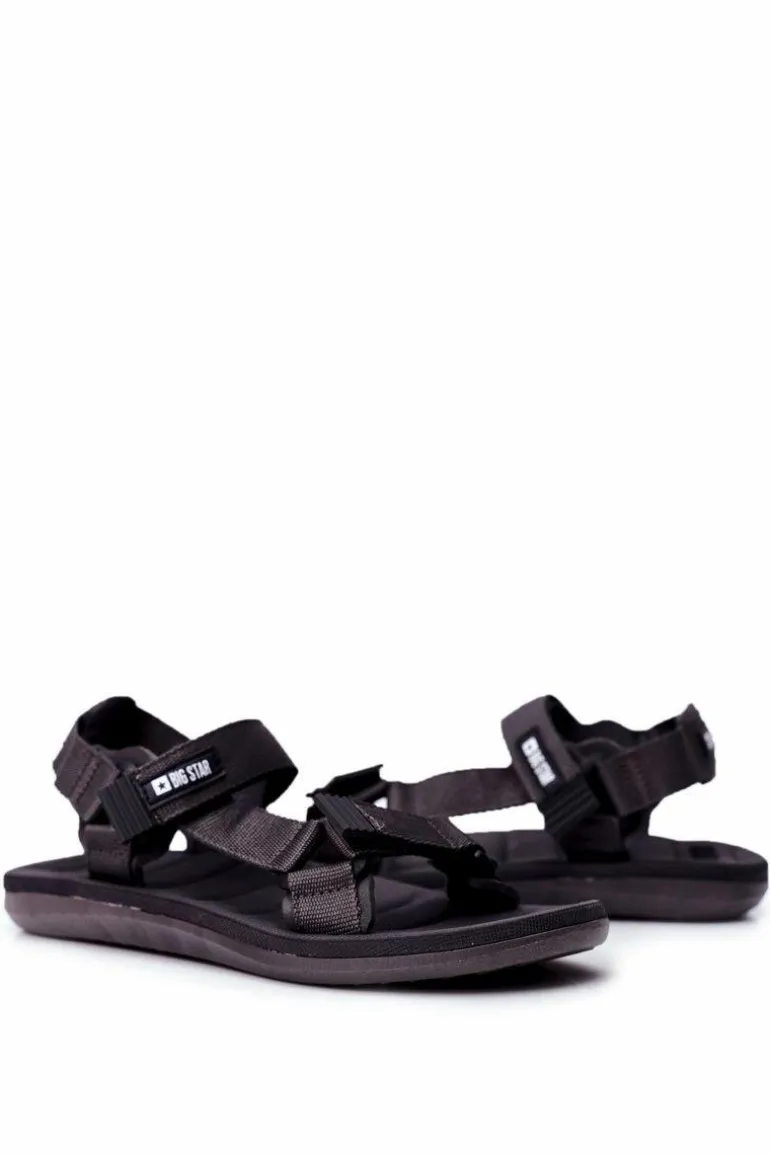 Sportowe Sandały Męskie Szare Big Star FF174501