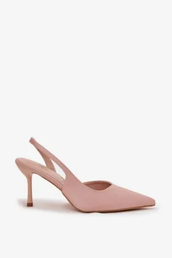 Szpilki Z Odkrytymi Piętami Beżowe Lenira