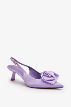 Szpilki Z Ozdobą Fioletowe Ozena