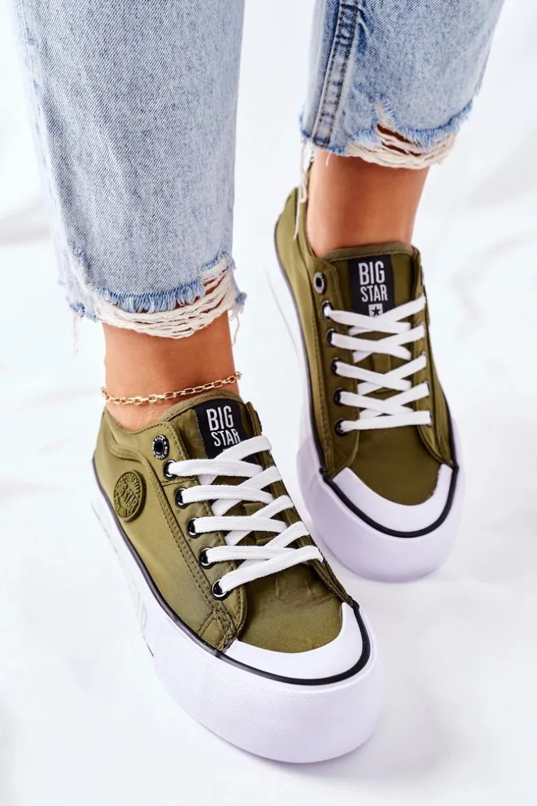 Tenisówki Na Platformie BIG STAR II274024 Khaki