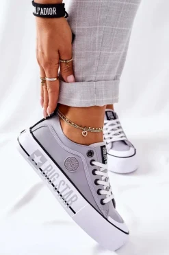 Tenisówki Na Platformie BIG STAR II274023 Szare