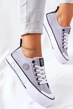 Tenisówki Na Platformie BIG STAR II274023 Szare