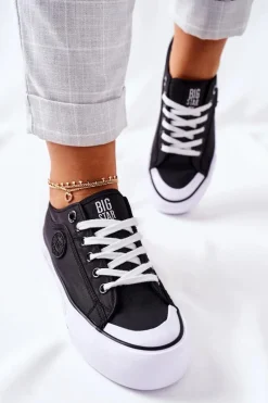Tenisówki Na Platformie BIG STAR II274019 Czarne