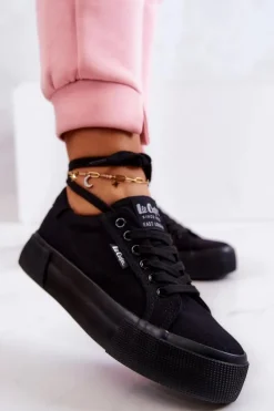 Tenisówki Na Platformie Lee Cooper LCW-22-31-0885L Czarne