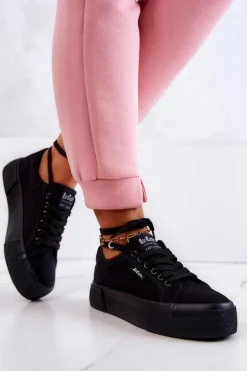 Tenisówki Na Platformie Lee Cooper LCW-22-31-0885L Czarne