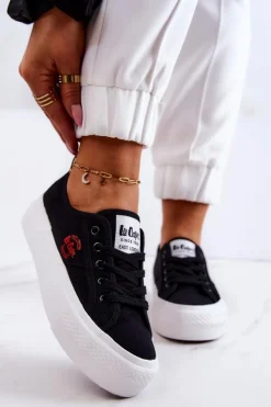 Tenisówki Na Platformie Lee Cooper LCW-22-31-0835L Czarne