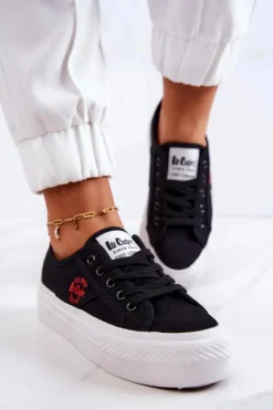 Tenisówki Na Platformie Lee Cooper LCW-22-31-0835L Czarne