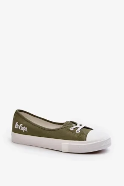 Tenisówki Trampki Damskie Lee Cooper LCW-24-31-2729 Zielone