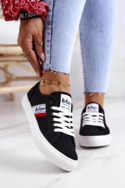 Tenisówki Trampki Lee Cooper LCW-22-31-0832L Czarne