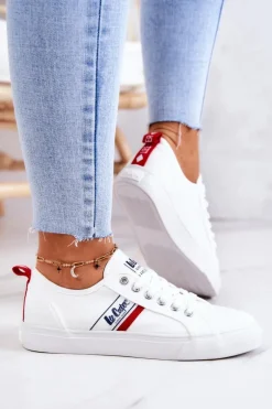 Tenisówki Trampki Lee Cooper LCW-22-31-0830L Białe