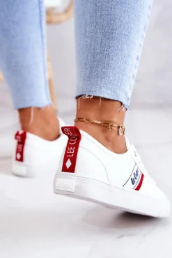Tenisówki Trampki Lee Cooper LCW-22-31-0830L Białe