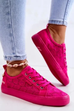 Trampki Ażurowe BIG STAR JJ274060 Różowe