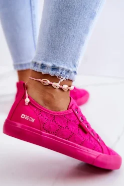 Trampki Ażurowe BIG STAR JJ274060 Różowe