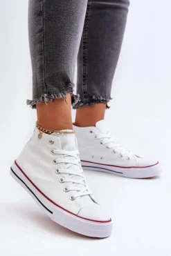 Trampki Damskie Białe Socerio