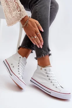 Trampki Damskie Białe Socerio