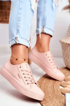 Trampki Damskie Big Star Różowe GG274103