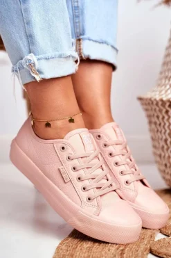 Trampki Damskie Big Star Różowe GG274103