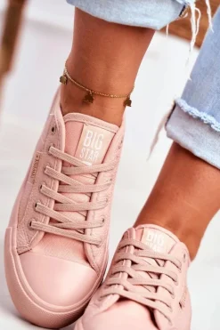 Trampki Damskie Big Star Różowe GG274103