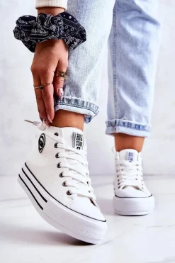 Trampki Damskie Big Star Białe GG274013