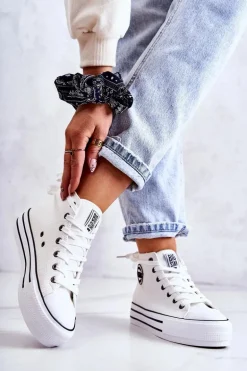 Trampki Damskie Big Star Białe GG274013