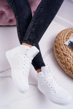 Trampki Damskie Big Star Wysokie Białe EE274210