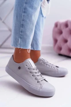 Trampki Damskie Big Star Jasnoszare EE274394