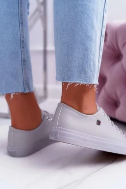 Trampki Damskie Big Star Jasnoszare EE274394