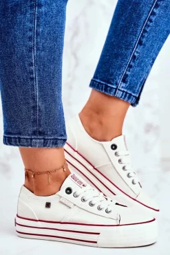 Trampki Damskie Big Star Białe GG274140