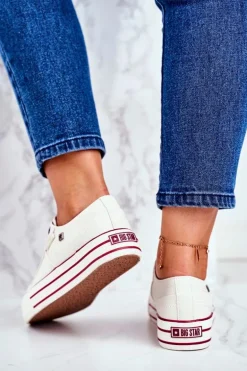 Trampki Damskie Big Star Białe GG274140