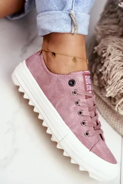 Trampki Damskie Big Star Różowe GG274111