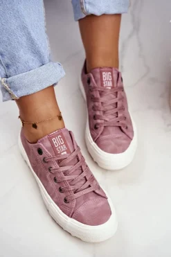 Trampki Damskie Big Star Różowe GG274111